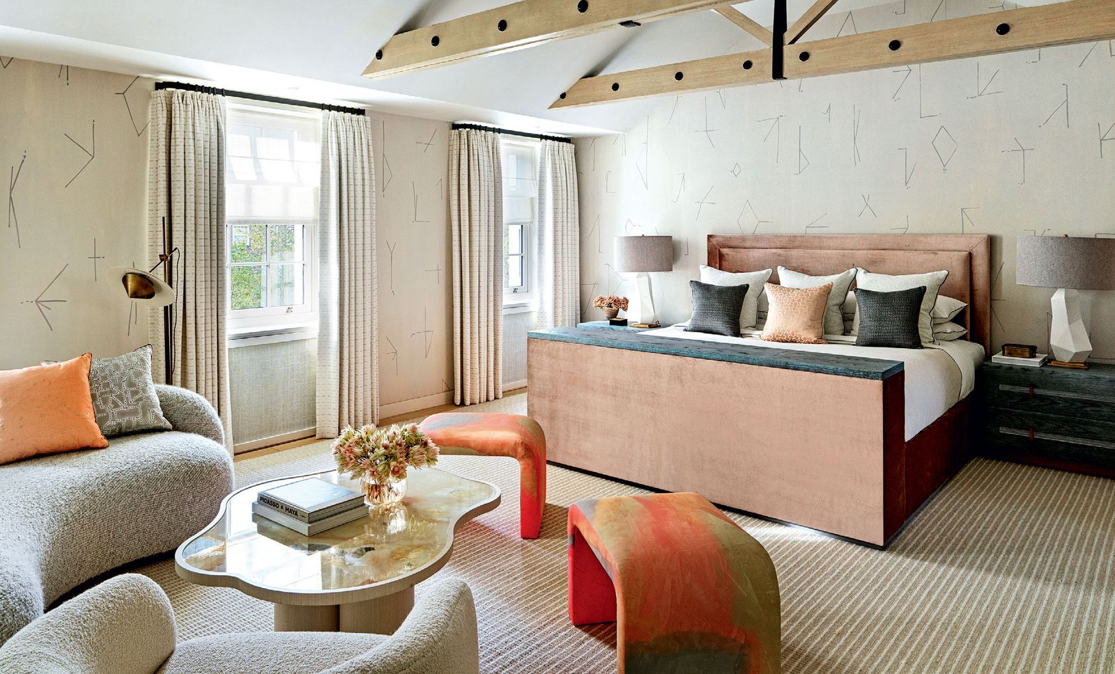 Image may contain Furniture Living Room Room Indoors Table Couch Interior Design Coffee Table Rug and Housing