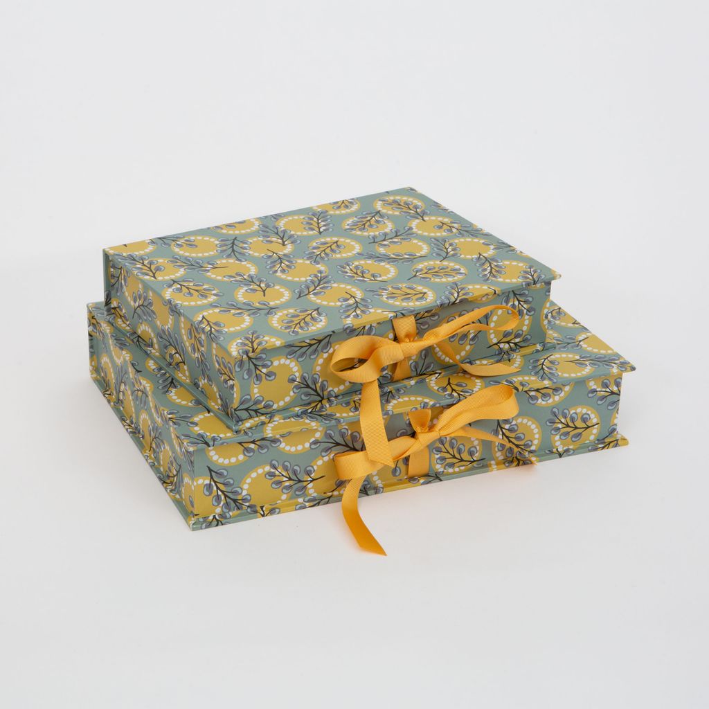 ‘Sprig keepsake box by Cressida Bell 37.50 at Charleston.  buttongroup  Shop now