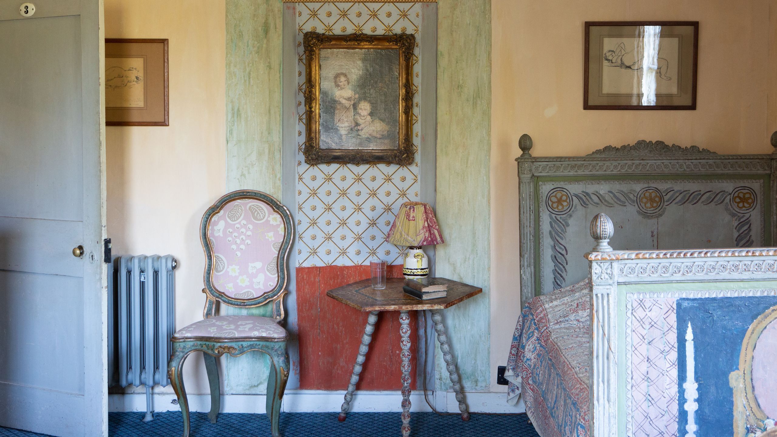 Charleston farmhouse view from bedside