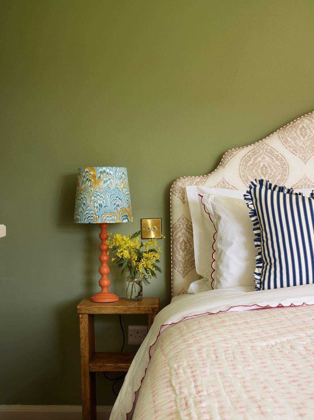 The Copper Beech bedroom overlooks the garden and its mature copper beech tree.
