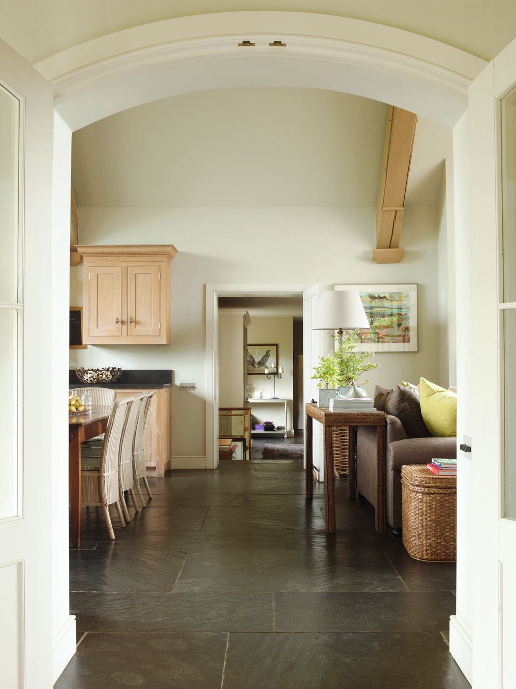 Image may contain Flooring Floor Interior Design Indoors Furniture Wood Living Room Room and Hardwood