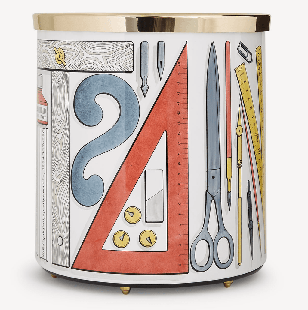 Paper Basket Strumenti da Disegno 1100 from Fornasetti.  buttongroup  SHOP NOW
