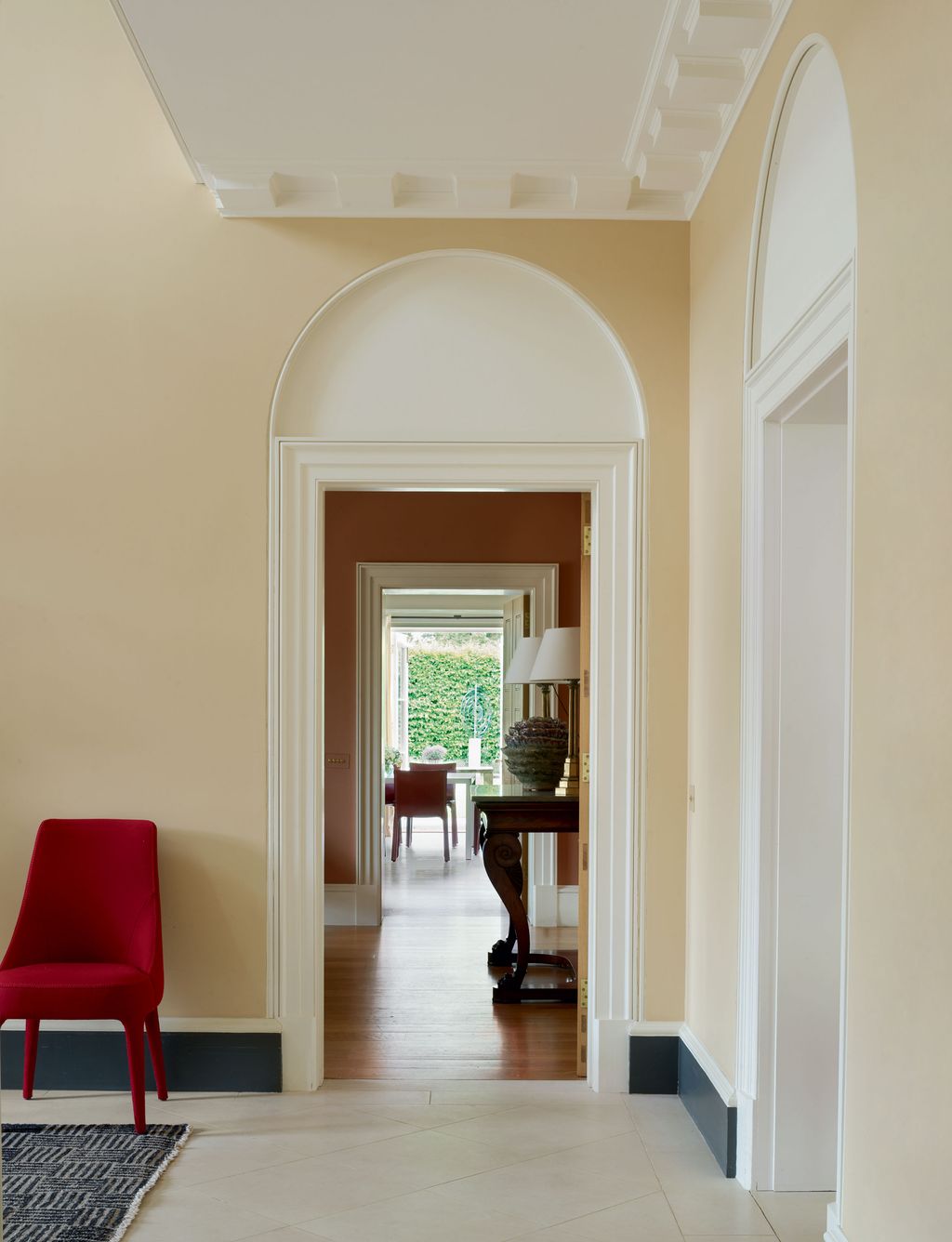 Image may contain Flooring Floor Furniture Chair Wood Interior Design Indoors Hardwood Building and Architecture