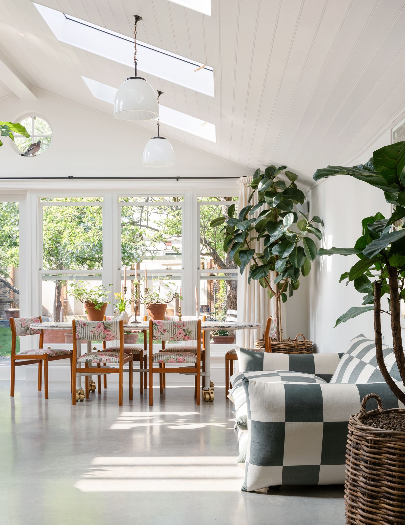 Image may contain Furniture Chair Living Room Room Indoors Flooring Interior Design Table and Floor