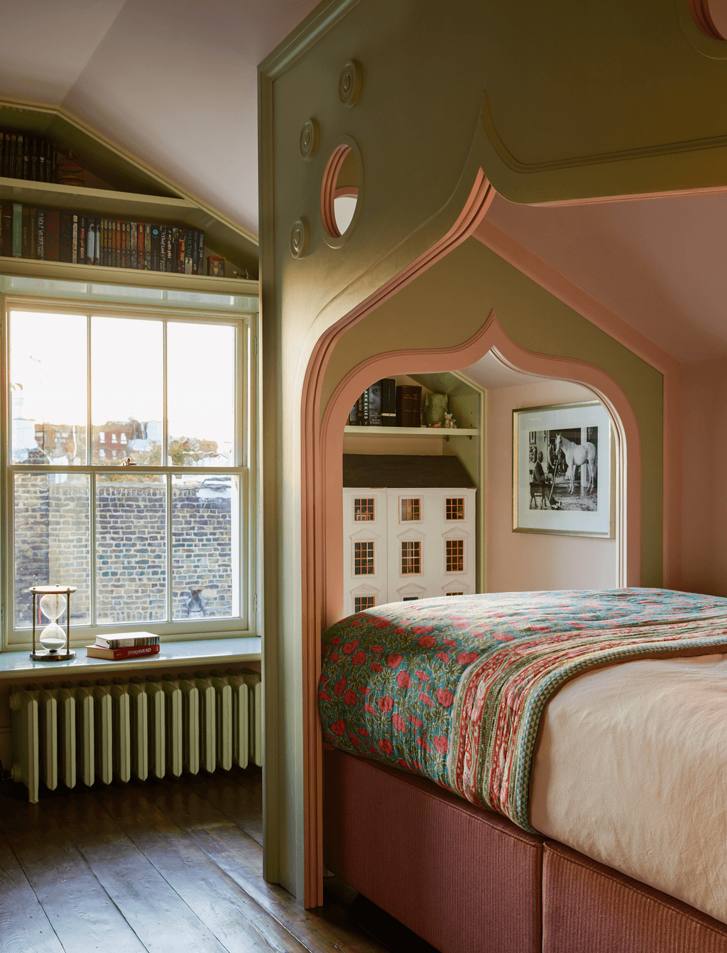 Image may contain Furniture Bed Indoors Room Bedroom Home Decor Housing Building and Interior Design
