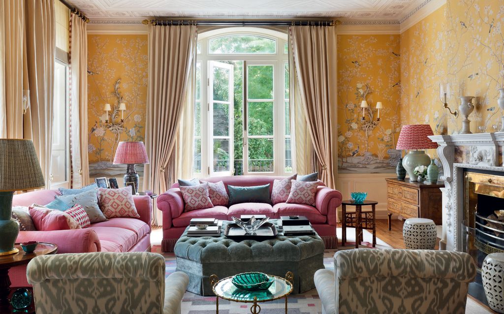 Image may contain Furniture Living Room Indoors Room and Couch