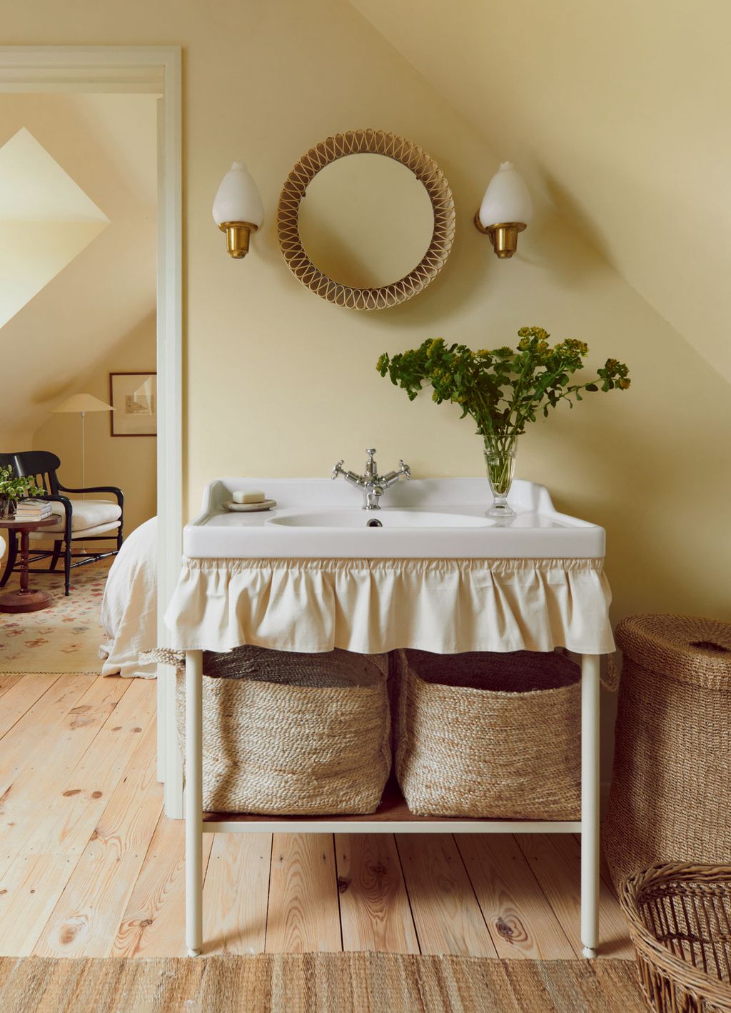 Image may contain Interior Design Indoors Flooring Home Decor Wood Hardwood Floor Living Room Room and Furniture