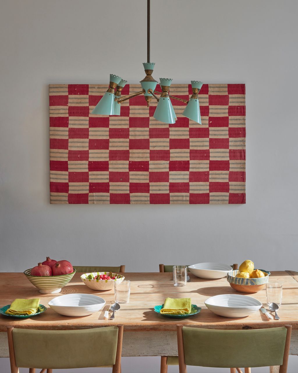 Image may contain Furniture Dining Table Table Tabletop Chair Interior Design Indoors Wood Room and Dining Room