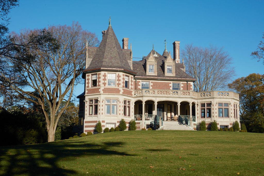 The landscape around the house was designed by Frederick Law Olmstead who also laid out Central Park in Manhattan.