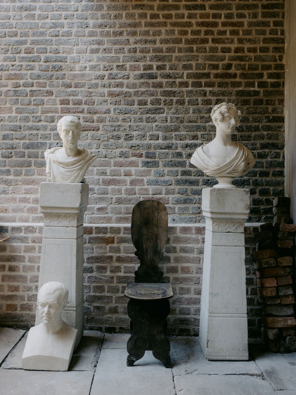 The female bust is of Angelica Catalani  a famous 19^th^century Italian soprano. The sculptor is Joseph Gott . The other...