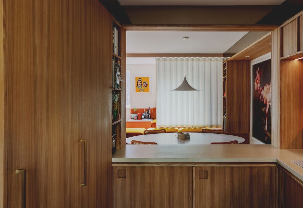 Joinery in the kitchen as throughout the house was made by Studio Hagen Hall and Louiss new kitchen company Bysse in...