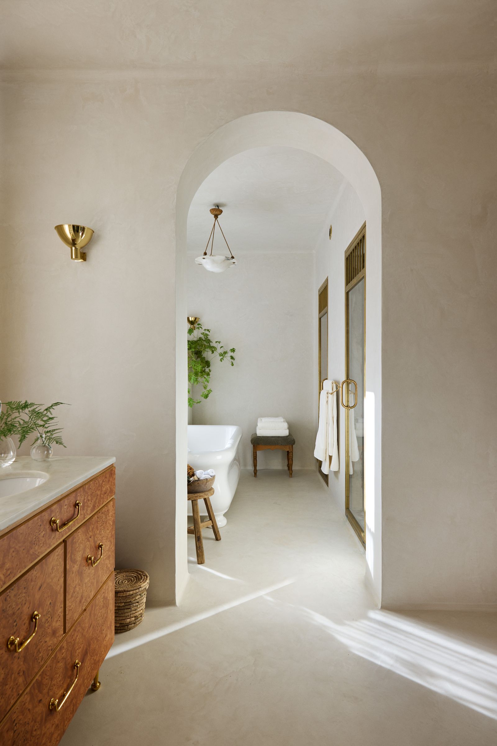 Image may contain Corner Interior Design Indoors Flooring and Room