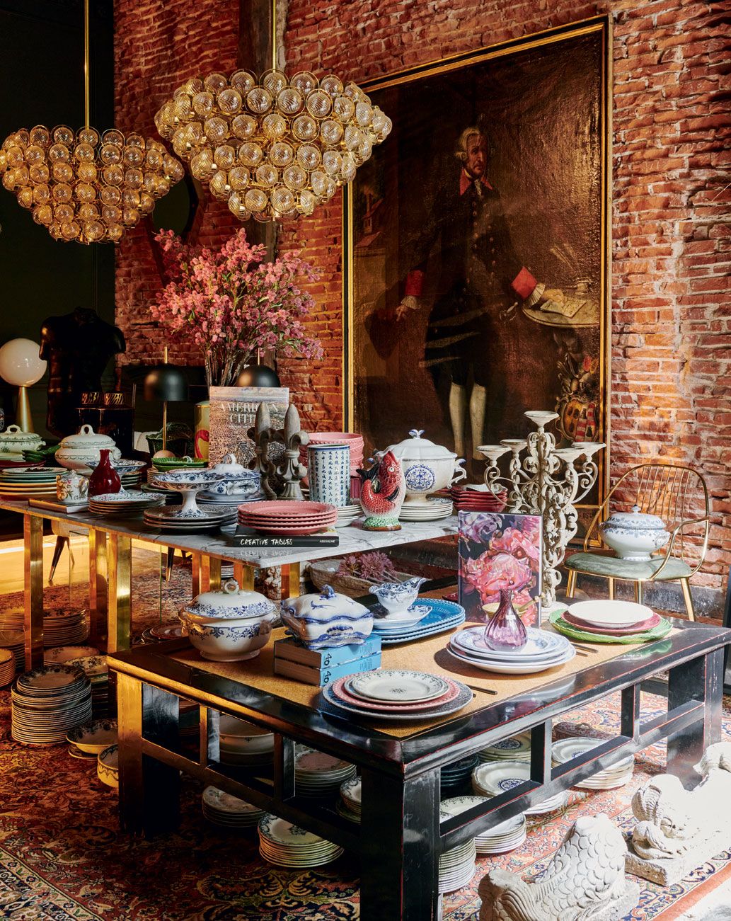 Image may contain Human Person Furniture Table and Pottery