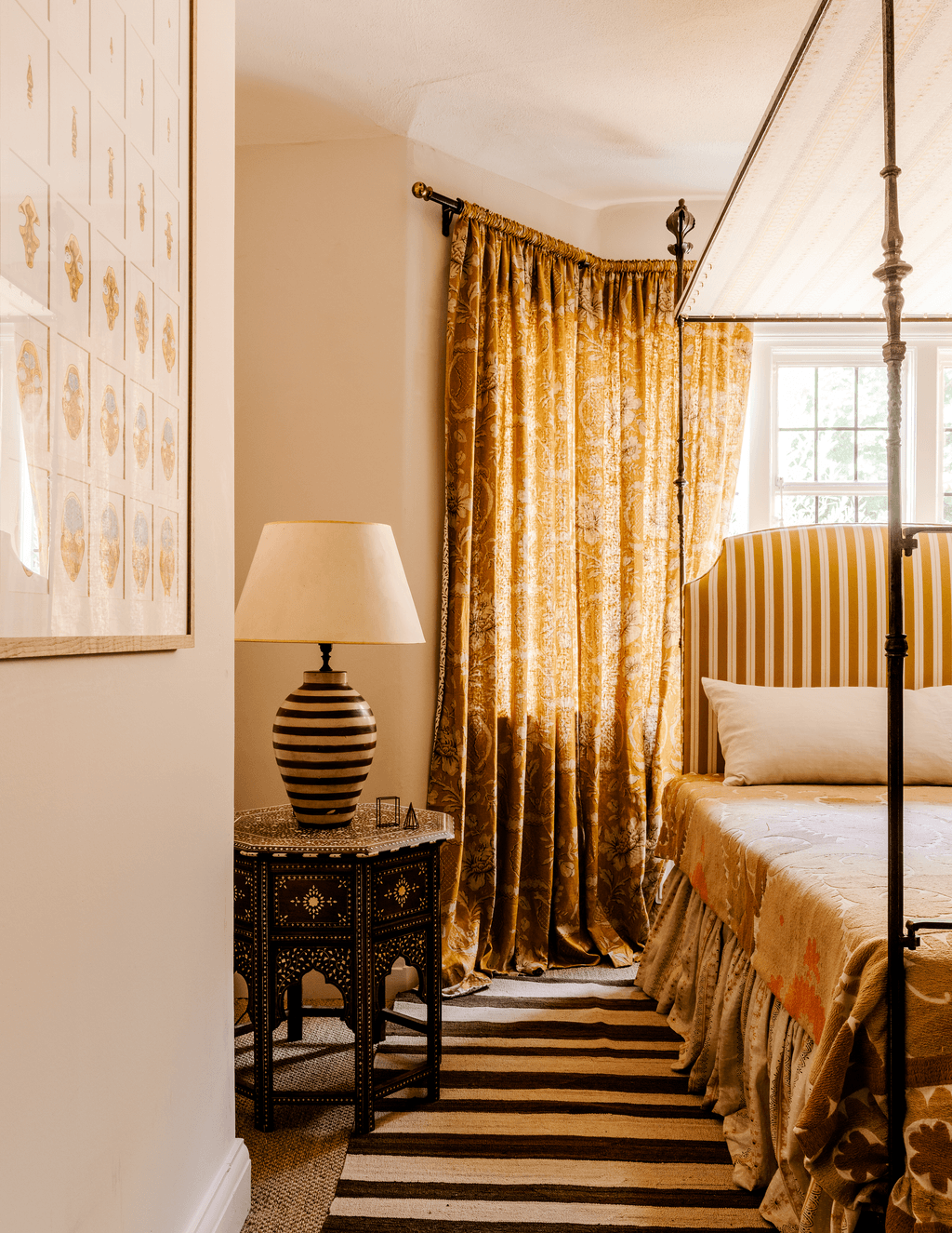 Image may contain Lamp Table Lamp Room Bedroom Indoors and Interior Design