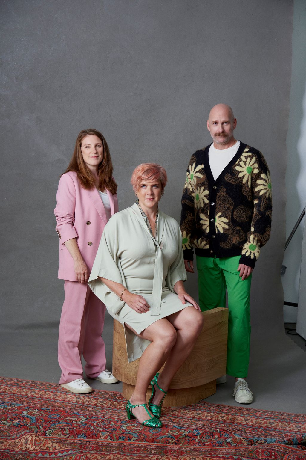 Sponsored by Farrow  Ball. Pictured Scott Maddux and Jo leGleud  with Charlotte Cosby Head of Creative at Farrow  Ball....