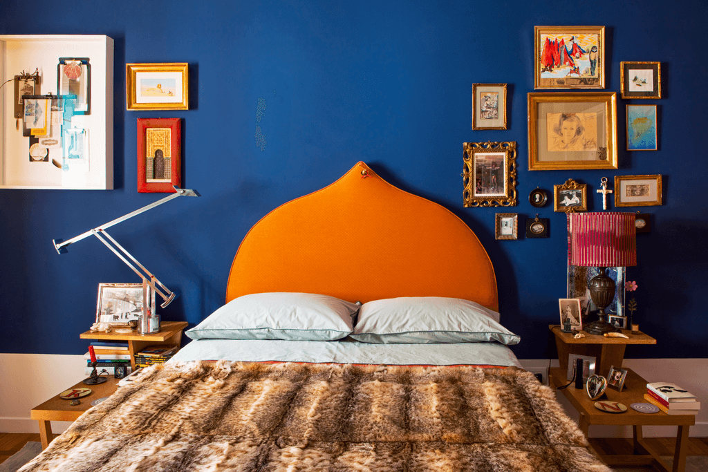 Image may contain Indoors Room Bedroom Furniture Interior Design Bed Tent and Dorm Room