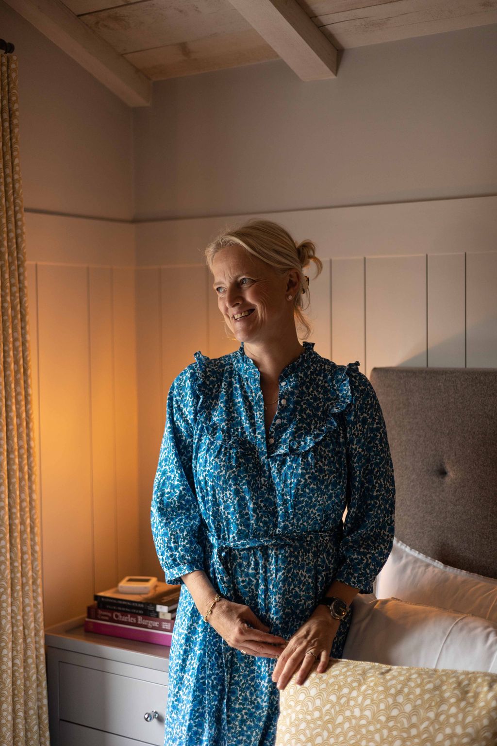 Image may contain Clothing Apparel Human Person Robe and Fashion