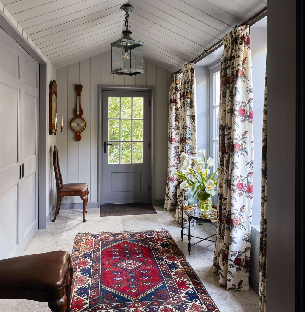 ‘This hall was not especially interesting so we decided to create a pitched ceiling says Emily Todhunter of Todhunter...