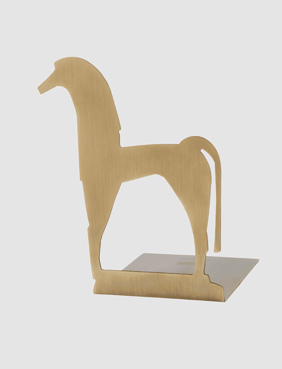 Anaktae Hippos Light Oxidised Brass Bookend 130 from Greeks Bearing Gifts. Every house needs some stylish bookends and...