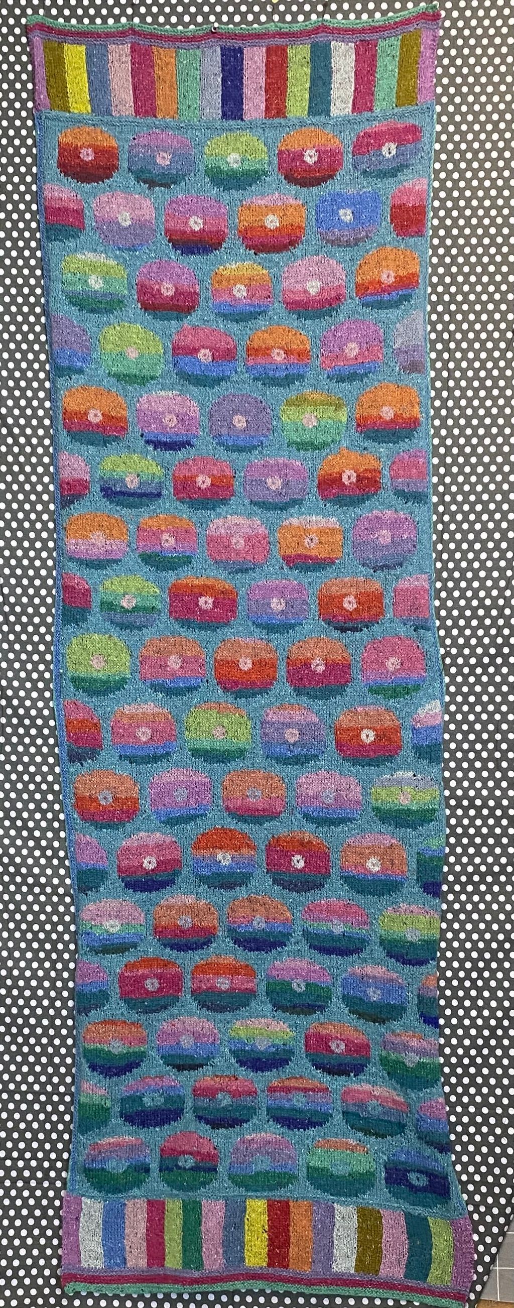 Persian Poppy shawl commissioned piece 2021.