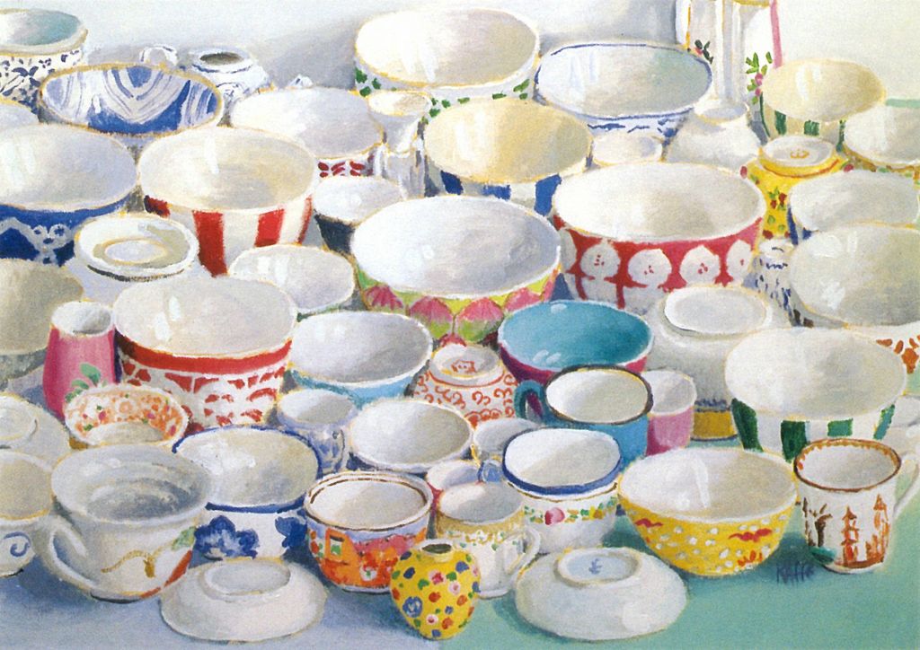Open Bowls exhibited at Catto Gallery London in 2002.