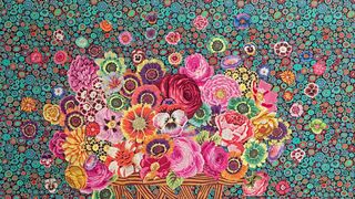 An invitation into the colourful world of Kaffe Fasset