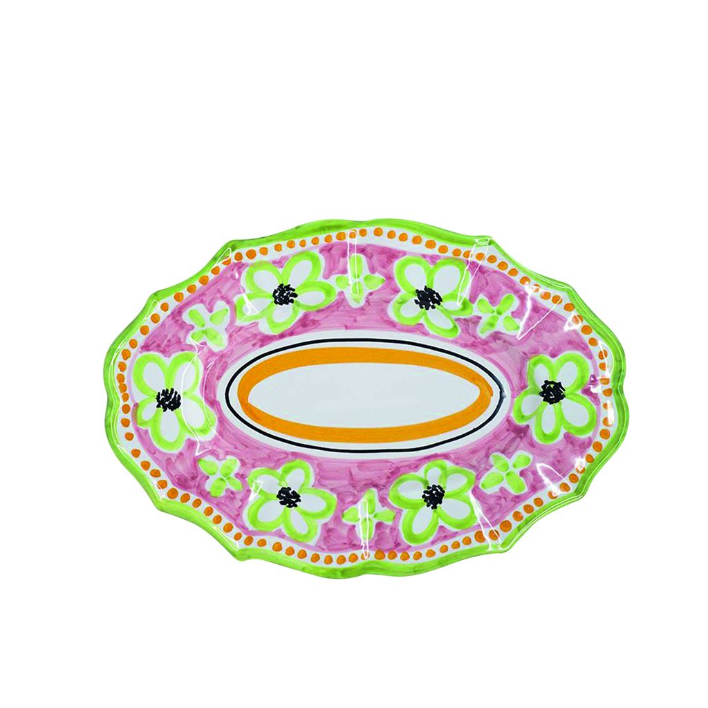 ‘Fiore glazed terracotta serving dish  58 from Host