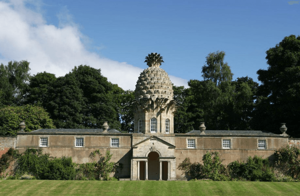 An elaborate twostorey summerhouse The Pineapple was built for the fourth Earl of Dunmore. Though classical and orthodox...