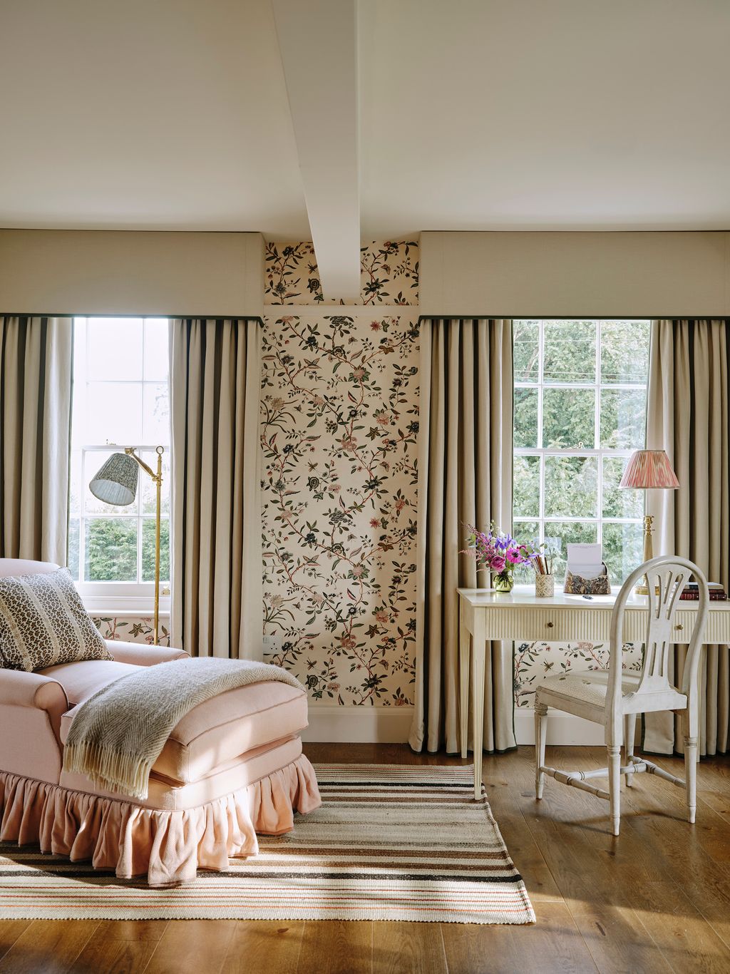 In this London townhouse Carlos Garcia has proved that a busily patterned wallpaper  can be the perfect backdrop to a...