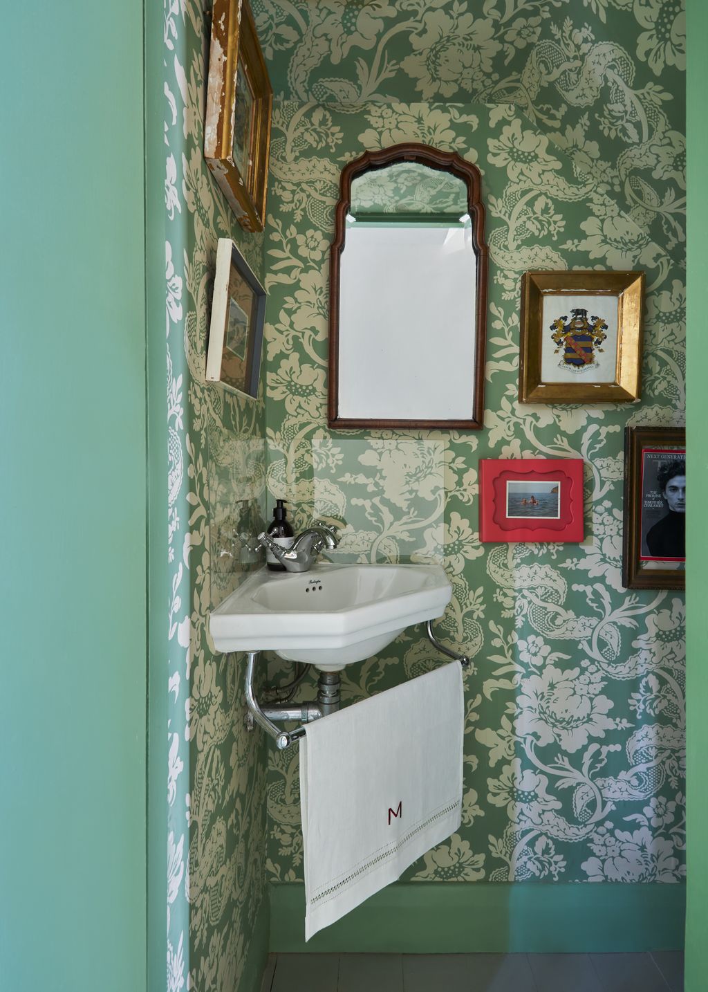 The downstairs loo in Max Hurd's London house decorated by Benedict Foley is a perfect example of how a largescale...