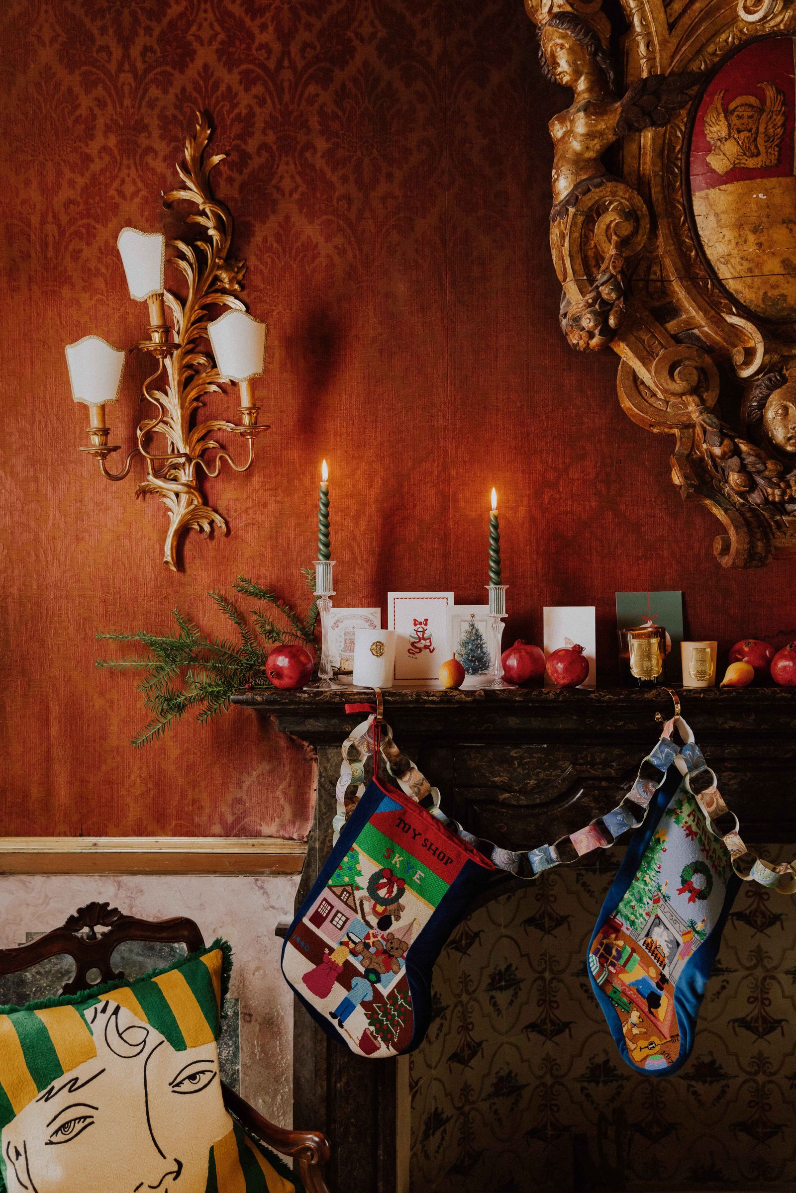 A Christmas scene at Skye McAlpine's house