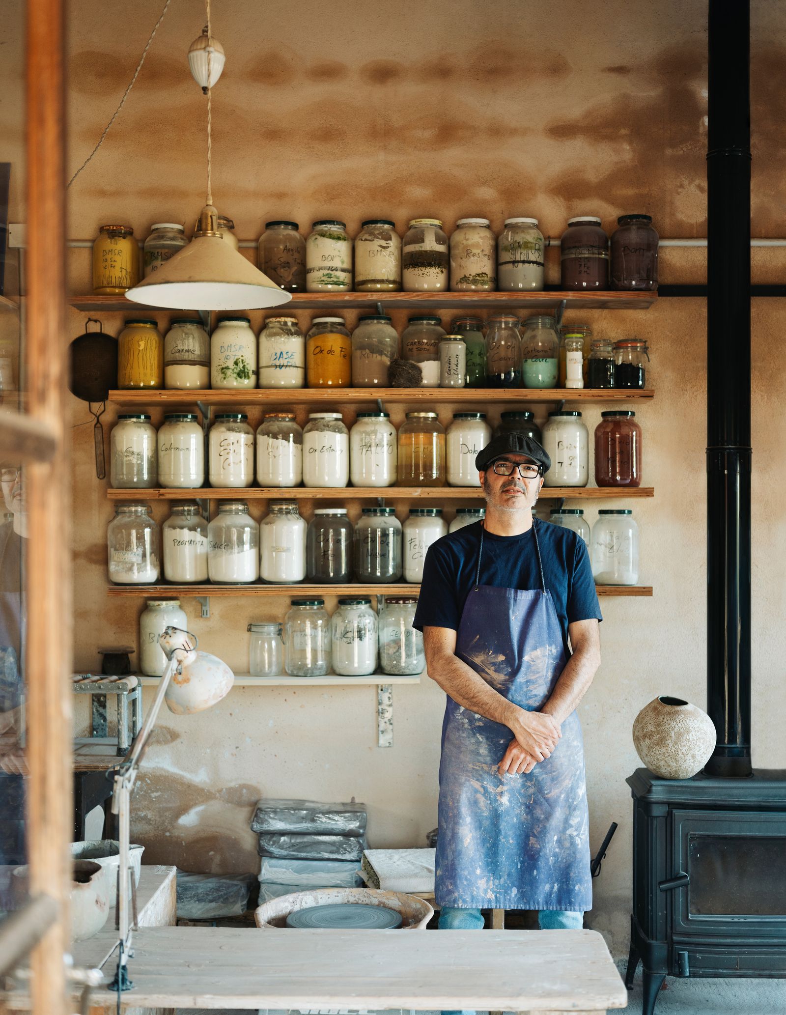 The master potter at his studio in Pòrtol. A view of the hillside village of Deià