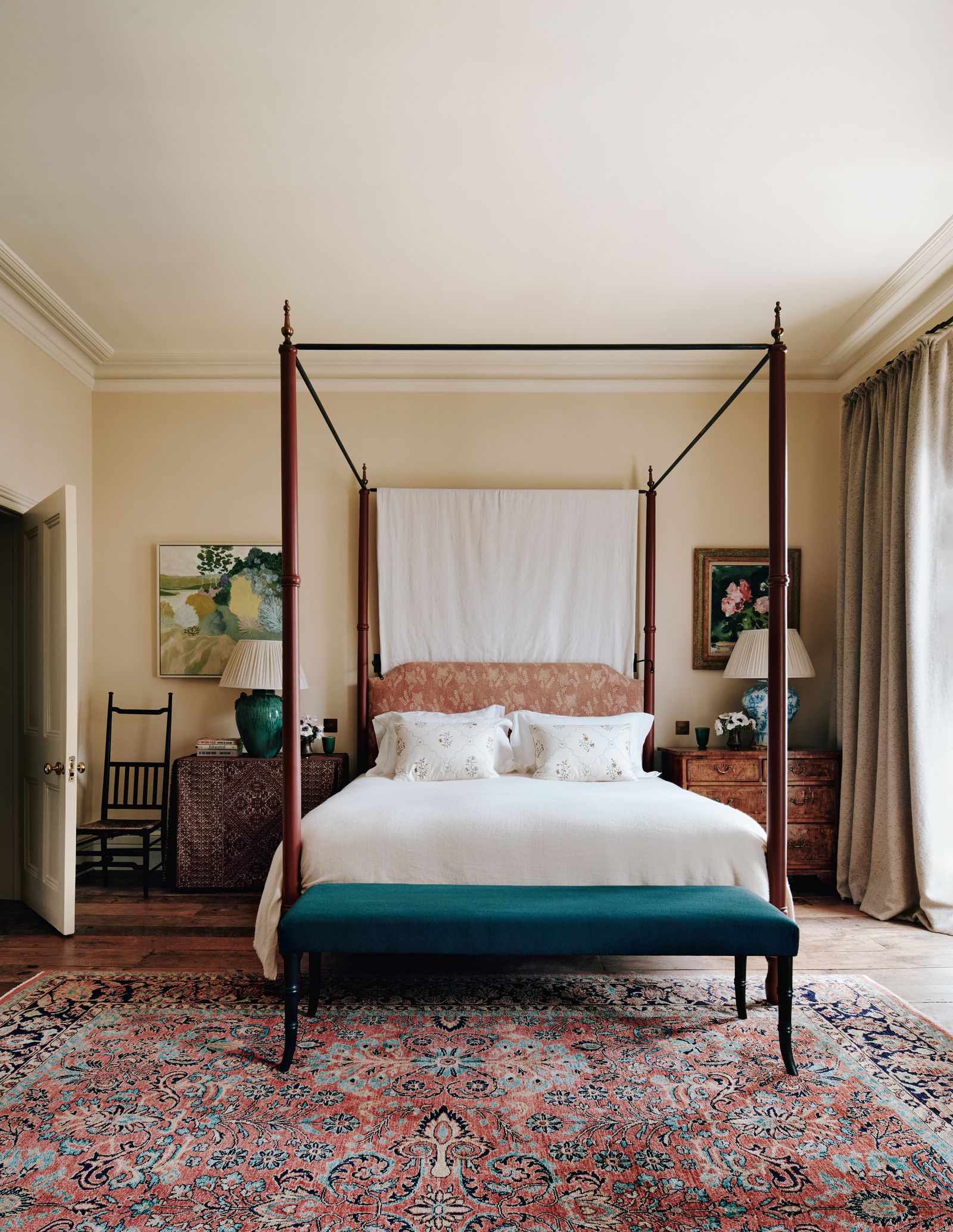 The bedroom of a London house by Lucy Hammond Giles.
