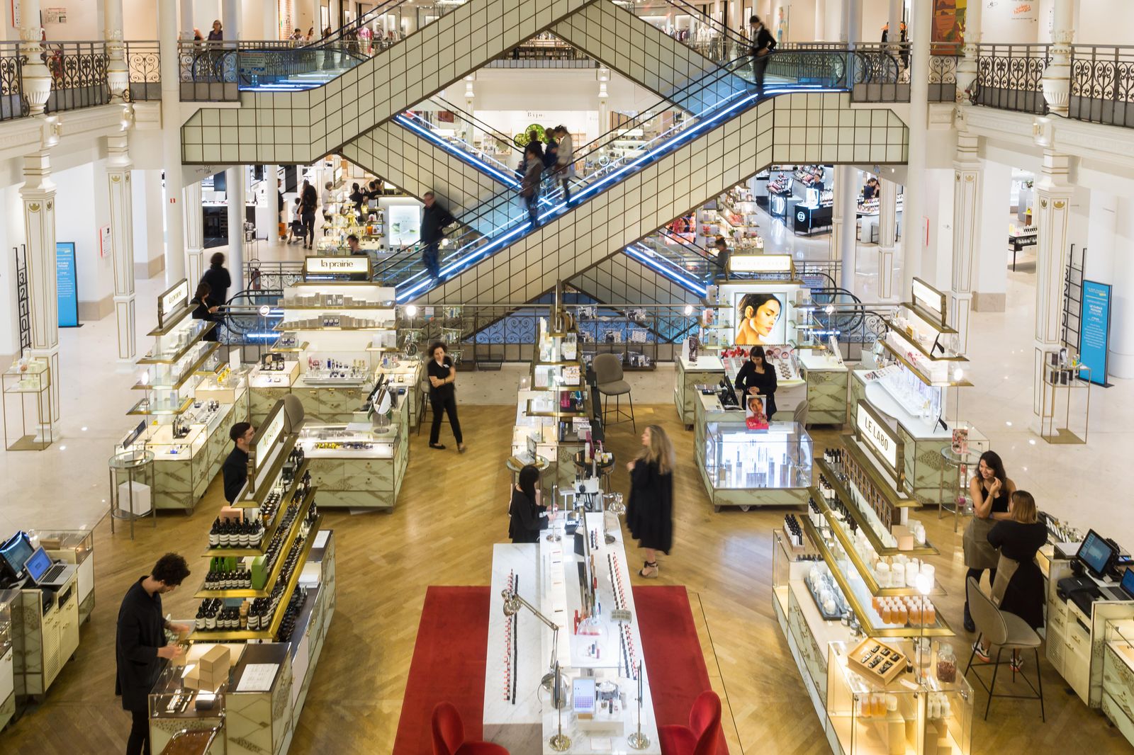 Inside the Bon March.