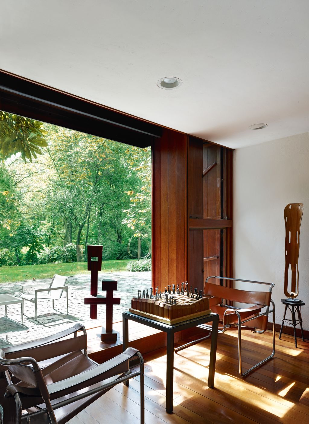 Breuer was head of the cabinetmaking department at the Bauhaus when he designed this chair. It features the same tubular...