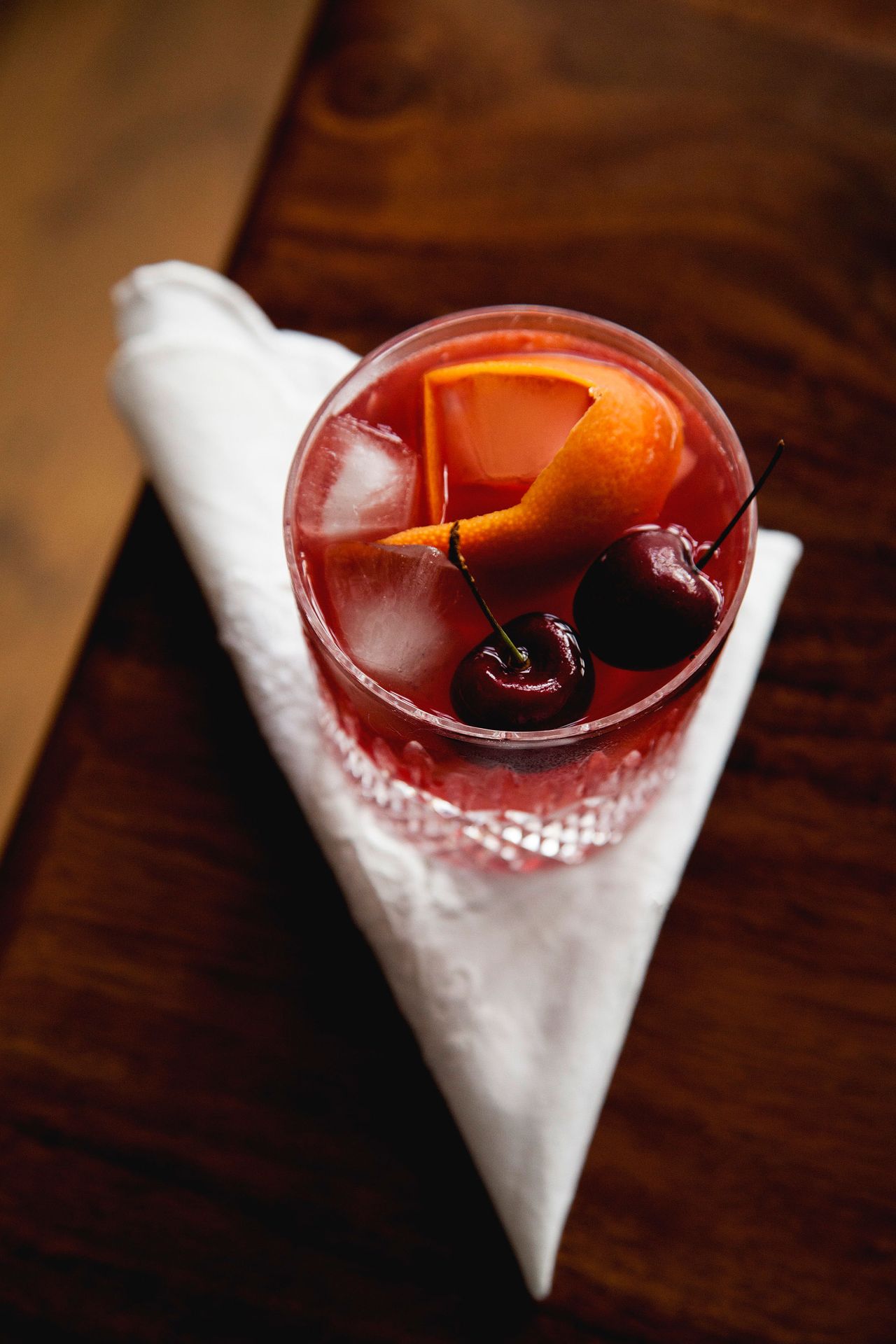 Black cherry whisky sour