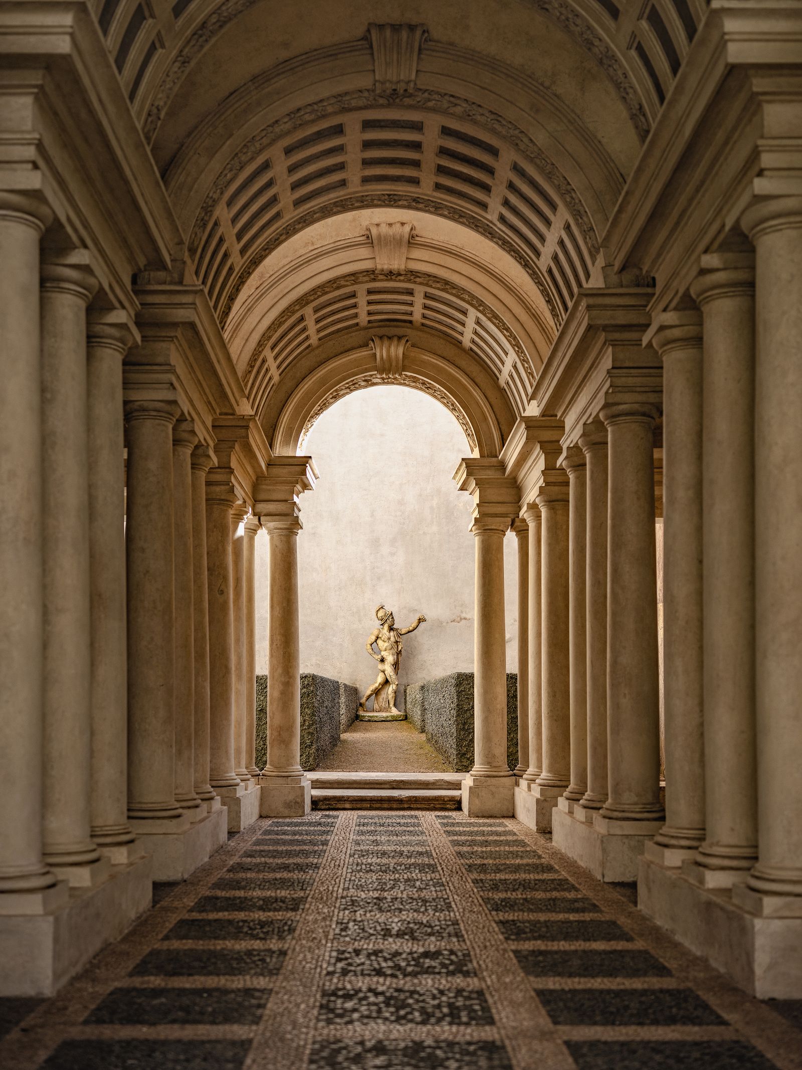 Borrominis corridor is a masterpiece of forced perspective
