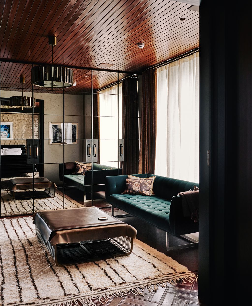 Using mirror glass for wardrobe doors is a classic choice especially when there is a vista to capitalise on. In this...