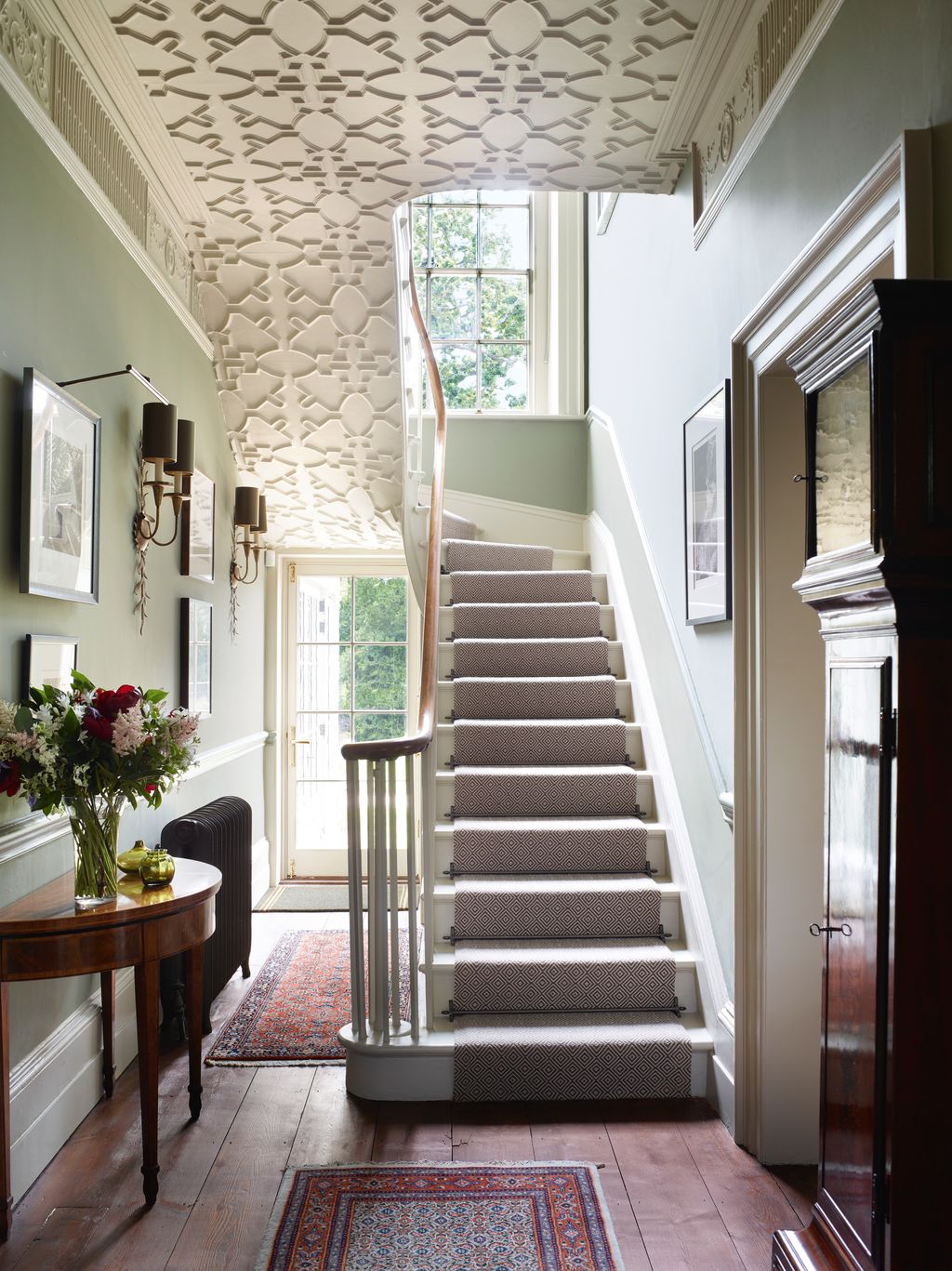 In this Dunning  Everard project the original papier mâch decoration has been painted to give it the look of...