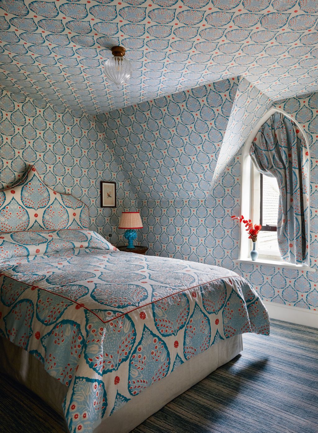 ‘We have always had a thing about using wallpaper to introduce a frenzy of pattern says Jo leGleud of Maddux Creative....