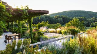 A sustainable Spanish garden perfectly situated in its hillside landscape