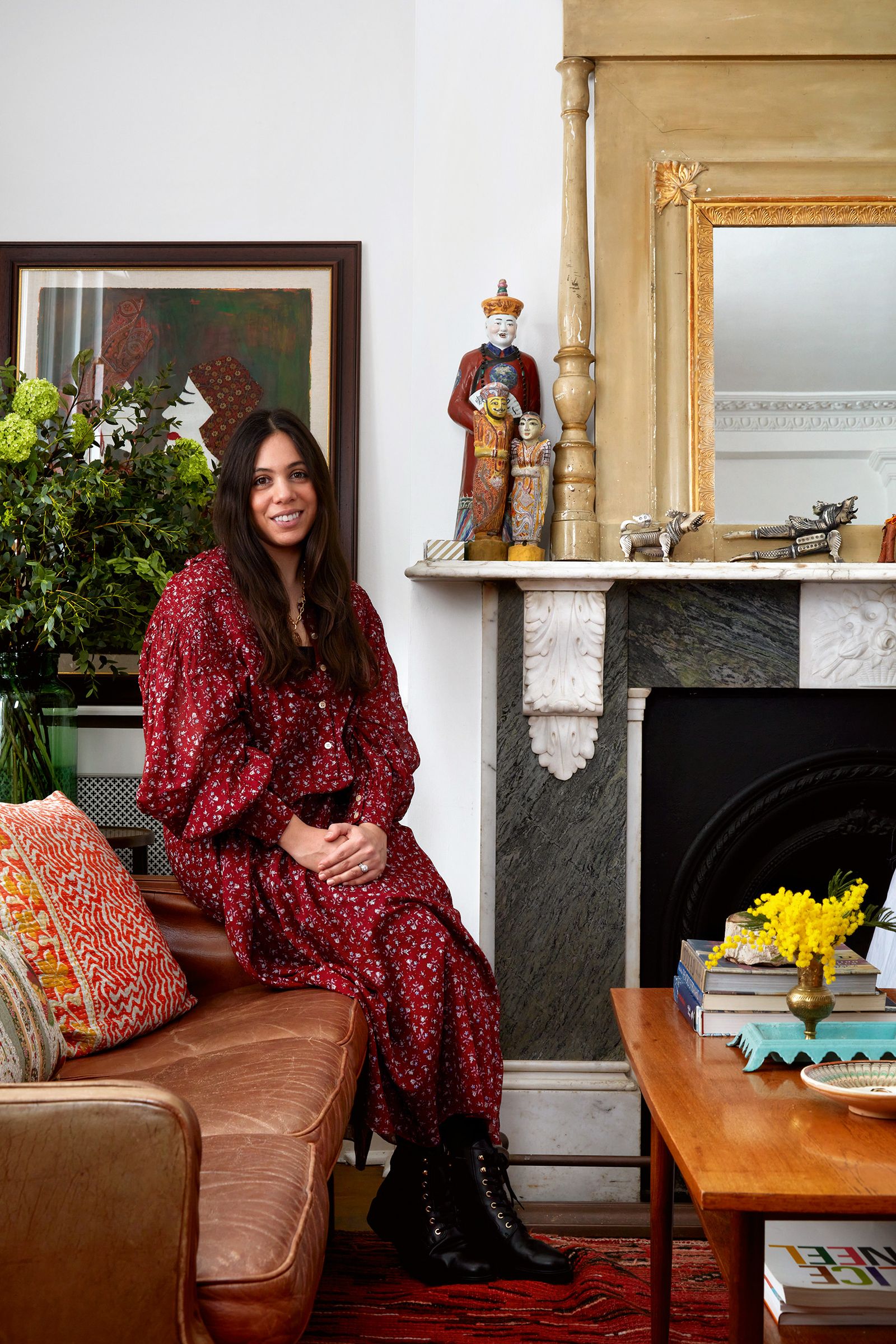 Style file four colourful patternfilled houses by Lonika Chande