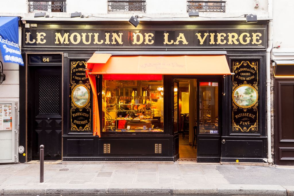 Under an orange awning set back from the Place des Petits Pères is the fabulous Le Moulin de la Vierge bakery. Initially...