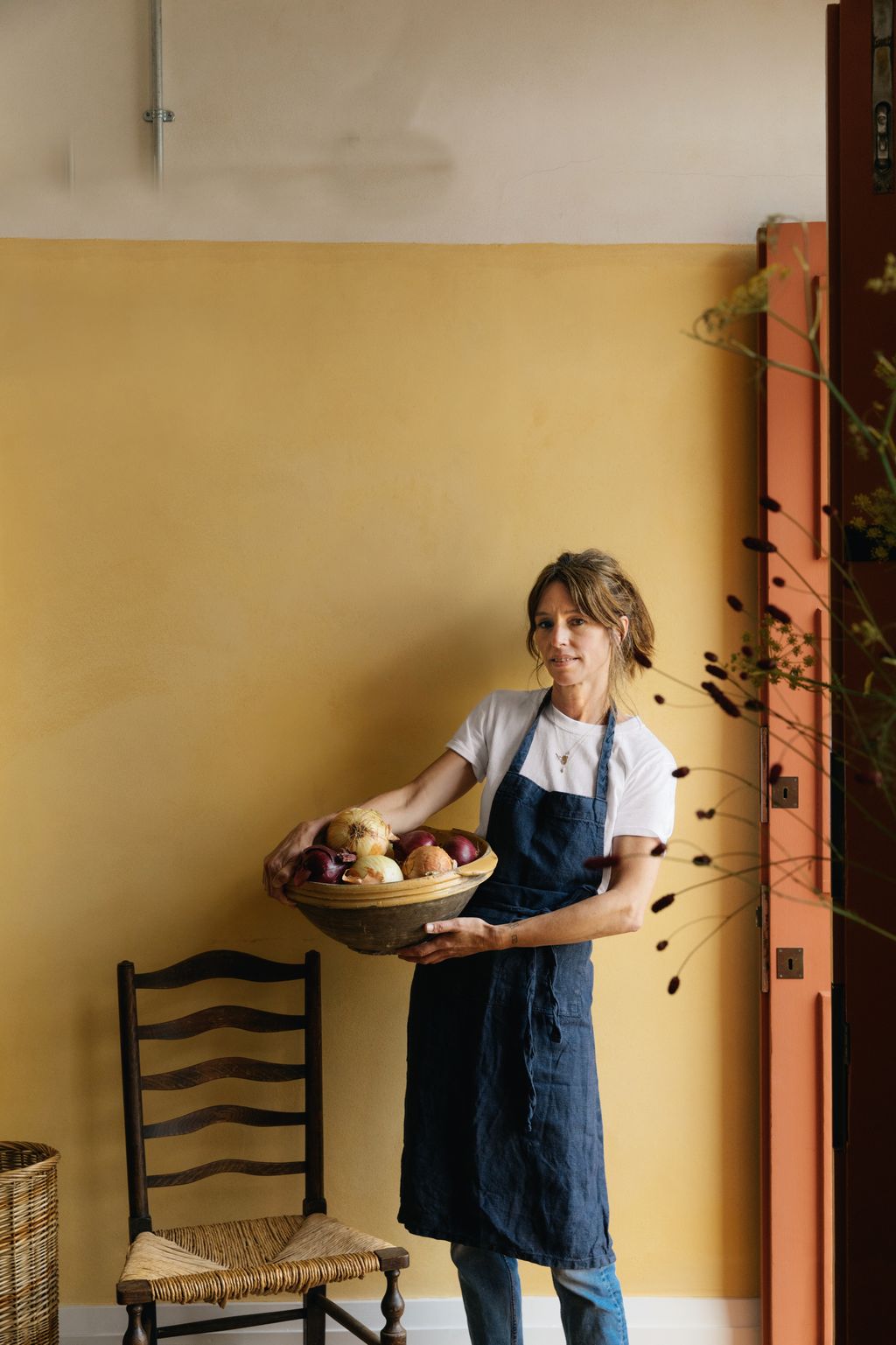 Clare Lattin at her restaurant Osteria Emilia in Ashburton Devon where the focus is on fresh locally sourced produce