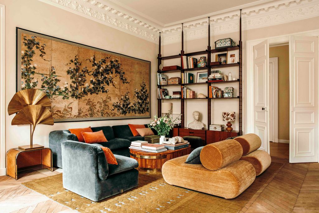 Paris home sezane living room