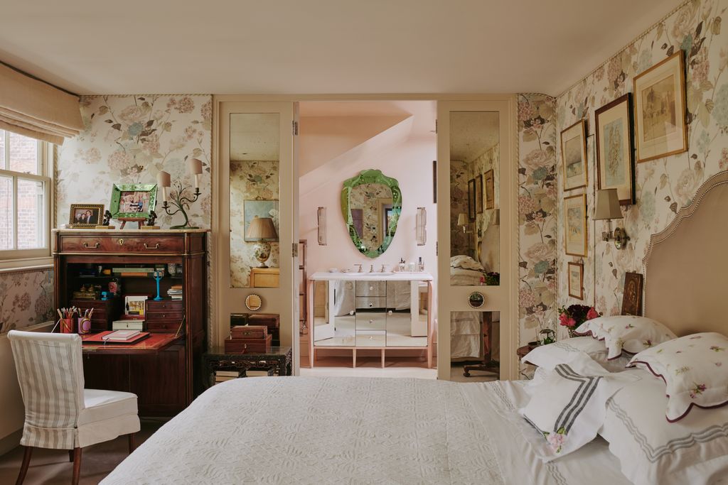 Putting mirrors onto sliding doors can be rather fun a way both to reduce their visual impact while reflecting back an...