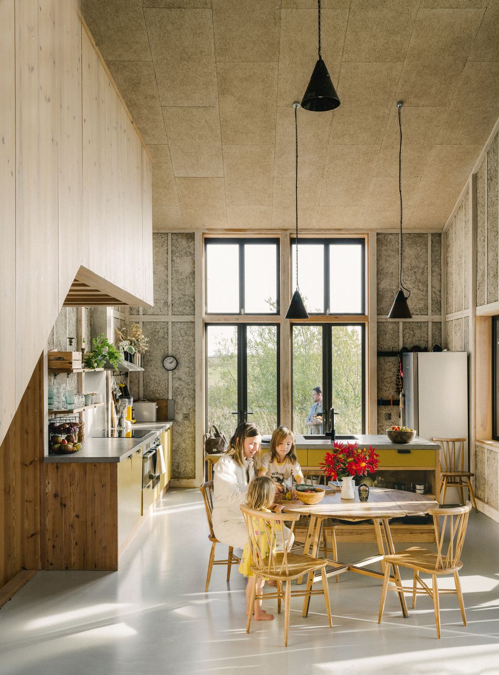 In the house of a filmmakerturnedhempgrower in the Cambridgeshire countryside the kitchen combines rustic country...