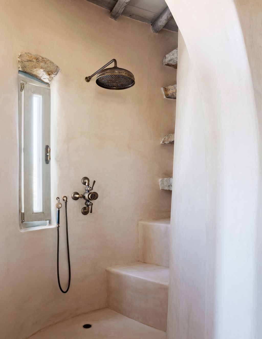 The shower is from the Lefroy Brooks ‘Ten Ten collection.