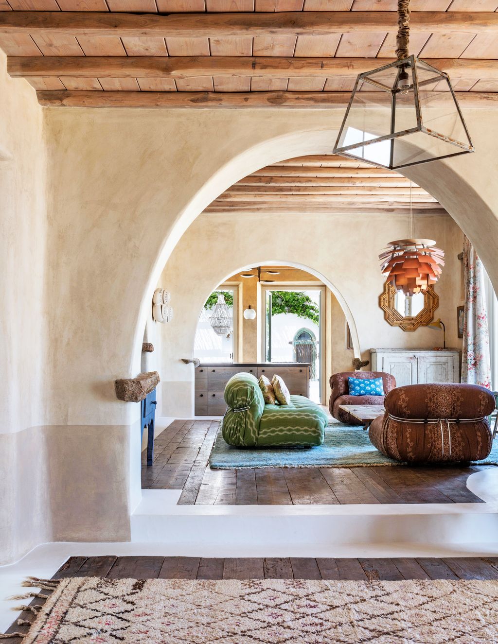 ‘Seed limewash by Bauwerk Colour has been used on the walls of the living areas.