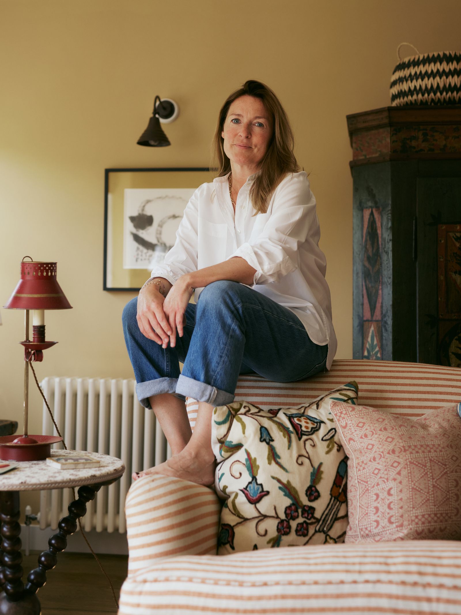 Lucy Cunningham at her cottage in Hampshire